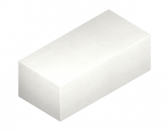 Силикатный кирпич полуторный белый