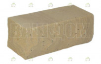 Кирпич силикатный жёлтый колотый угловой