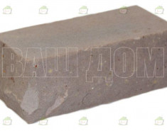 Кирпич силикатный колотый коричневый угловой